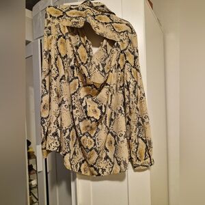 Snake Print Blouse